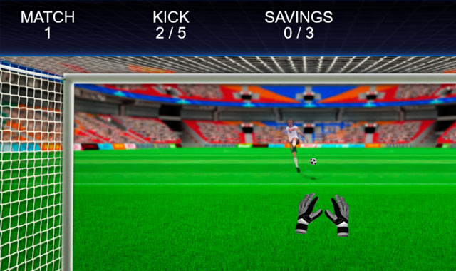 Captura del juego GoalKeeper Challenge