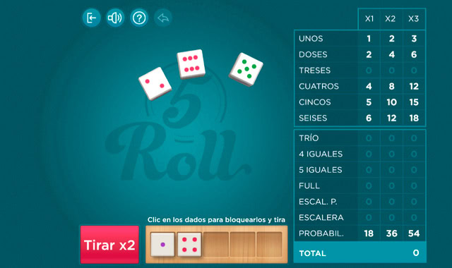 Captura del juego 5 Roll