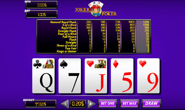 Captura del juego Joker Poker