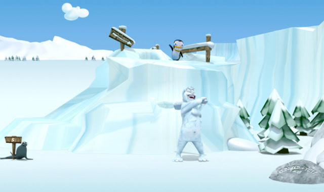 Captura del juego Yetisports: Pengu Throw