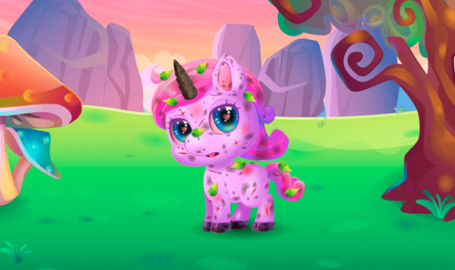 Captura del juego Cute Unicorn Care