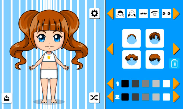 Captura del juego Kawaii Chibi Creator