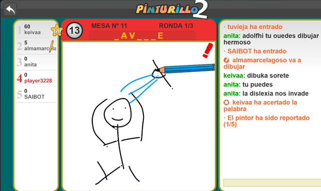 Captura del juego Pinturillo 2