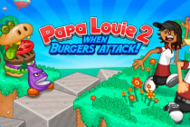Portada del juego Papa Louie 2 When Burgers Attack