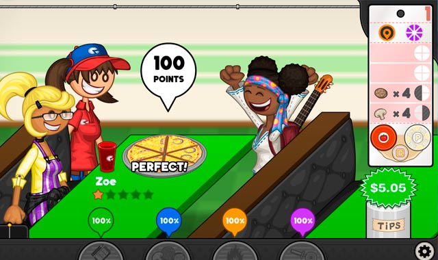 Captura del juego Papa’s Pizzeria