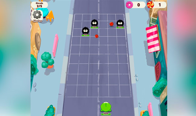 Captura del juego Om Nom Bounce