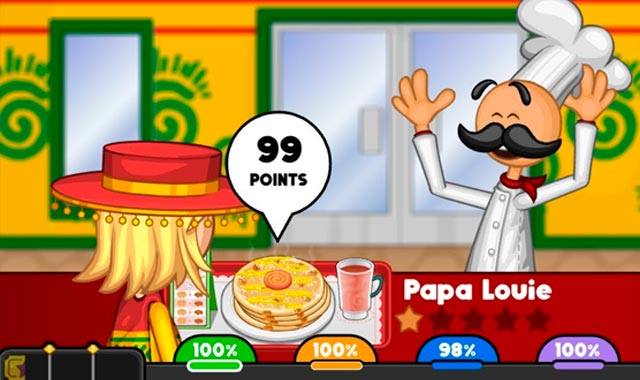 Captura del juego Papa’s Pancakeria