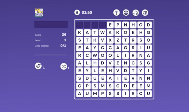 Captura del juego Word Swipe