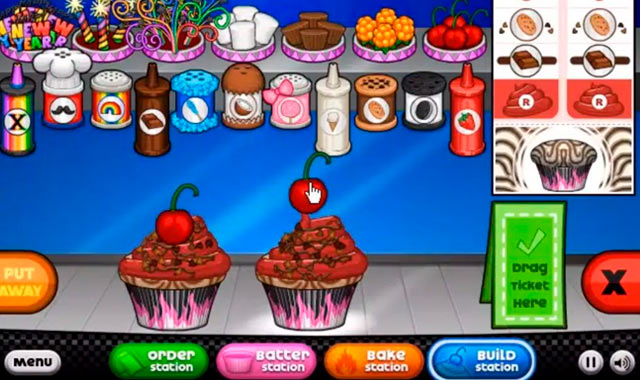 Captura del juego Papa’s Cupcakeria