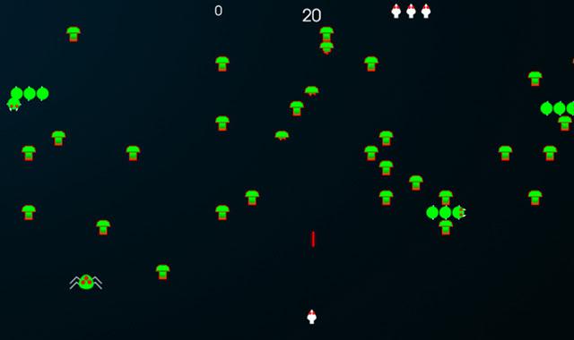 Captura del juego Centipede