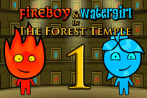 Portada del juego Fireboy and Watergirl 1 in the Forest Temple