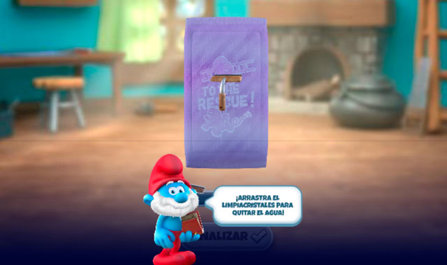 Captura del juego The Smurfs Village Cleaning