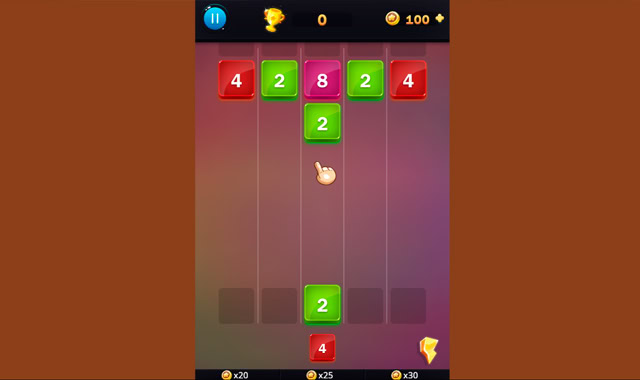 Captura del juego 2048 Lines