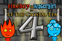 Portada del juego Fireboy and Watergirl 4 in the Crystal Temple