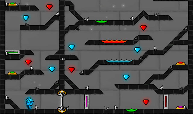 Captura del juego Fireboy and Watergirl 4 in the Crystal Temple