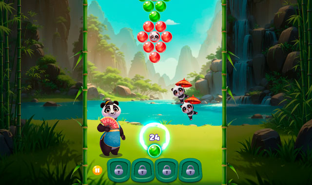 Captura del juego Bubble Shooter Panda Blast