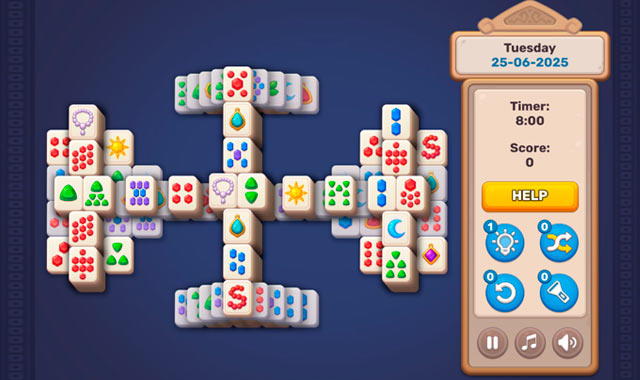 Captura del juego Daily Jewels Blitz Mahjong