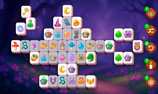 Captura del juego Magic and Wizards Mahjong