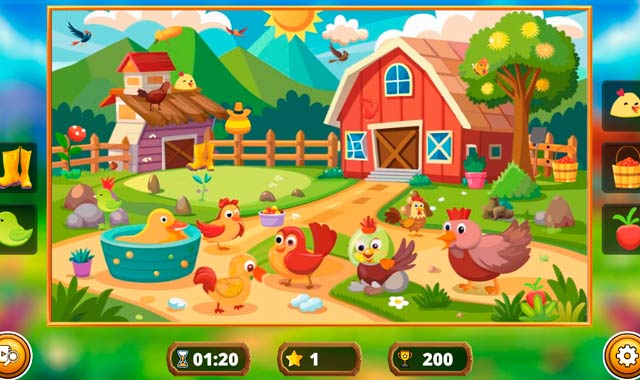 Captura de pantalla del juego Hidden Object Farm Adventure