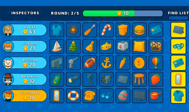 Captura de pantalla del juego Inspector Cat