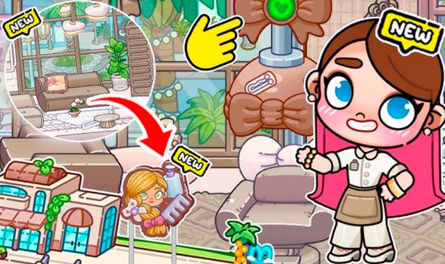 Captura de pantalla del juego Avatar World Salón de Belleza