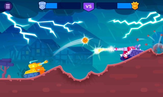 Captura de pantalla del juego Tank Stars