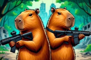 Portada del juego Capybaras with Guns 2