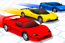 Portada del juego Batalla de superdeportivos 3D