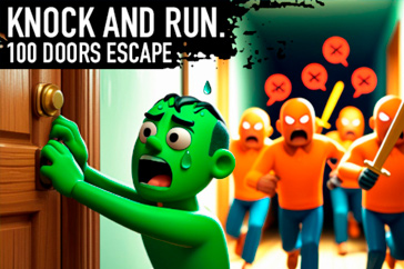 Portada del juego Knock and Run. 100 Doors Escape