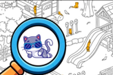 Spot the Cat. Hidden Cats